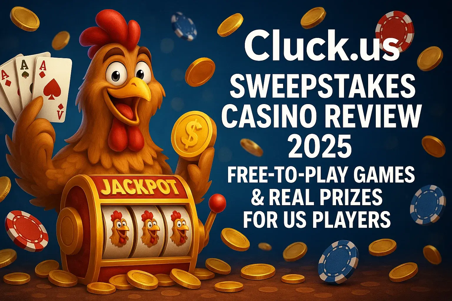 Cluck.us Sweepstakes Casino Review 2025: Free-to-Play Games & Real Prizes for US Players - featured image